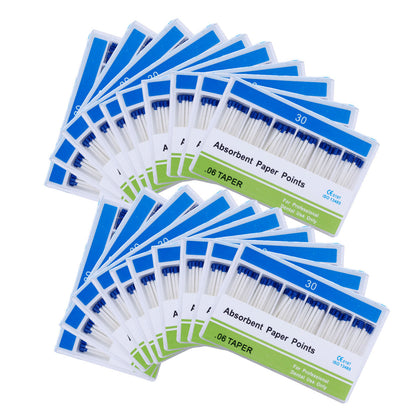 Absorbent Paper Points #15-40 Taper Size 0.06 Color Coded 7 Models 100/Box-azdentall.com