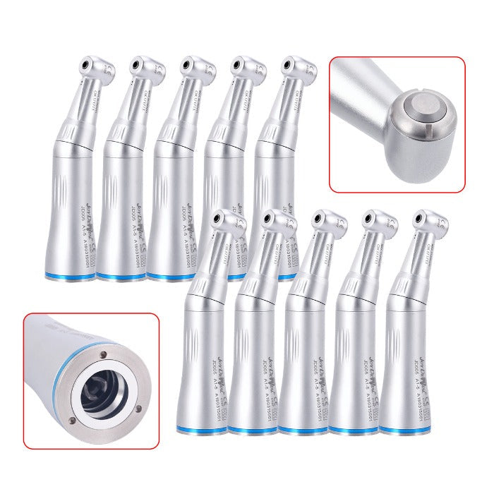 10pcs Dental 1:1 Push Button Internal Water Contra Angle Low Speed Handpiece - azdentall.com