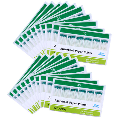 Absorbent Paper Points #15-40 Taper Size 0.04 Color Coded 7 Models 100/Box-azdentall.com