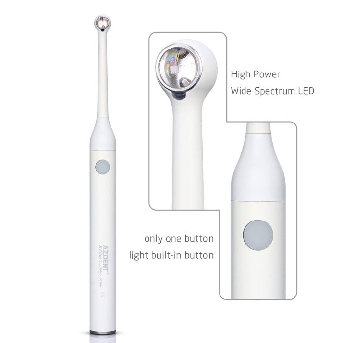 AZDENT LED Curing Light Wireless Wide Spectrum 385-515nm 2300mW/Cm² High Power Easy Operation - azdentall.com