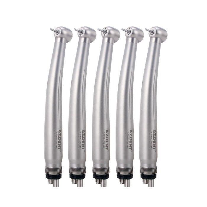 5pcs AZDENT High Speed Handpiece Standard Head Push Button Ceramic Four Way Spray - azdentall.com