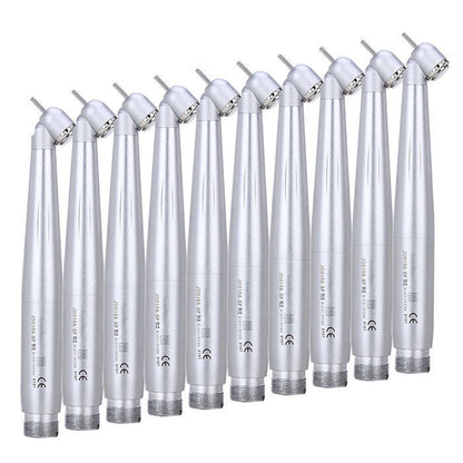 Dental High Speed Handpiece 45 Degree Standard Head Push Button E-Generator LED 2/4 Hole-azdentall.com