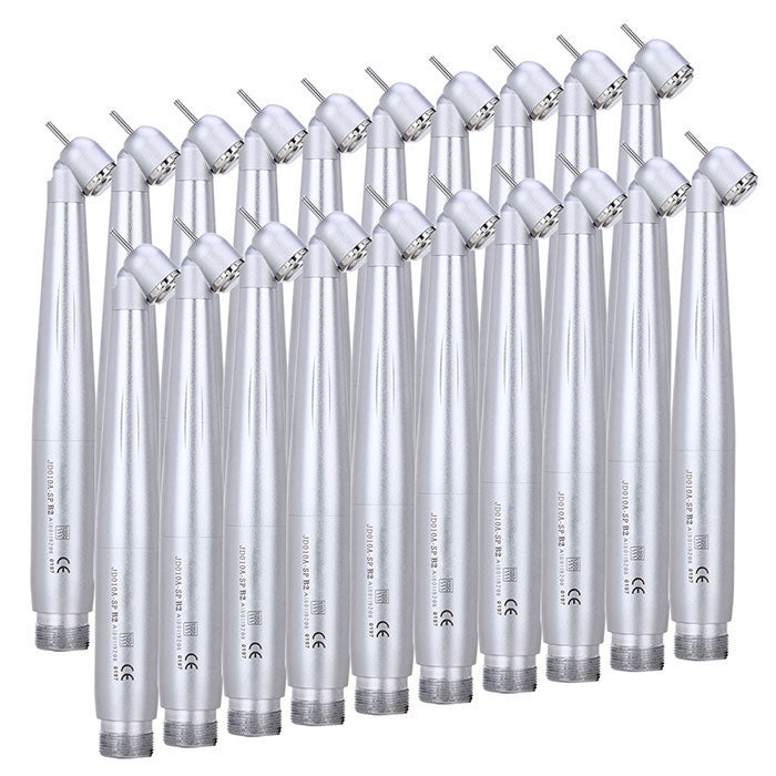 Dental High Speed Handpiece 45 Degree Standard Head Push Button E-Generator LED 2/4 Hole-azdentall.com