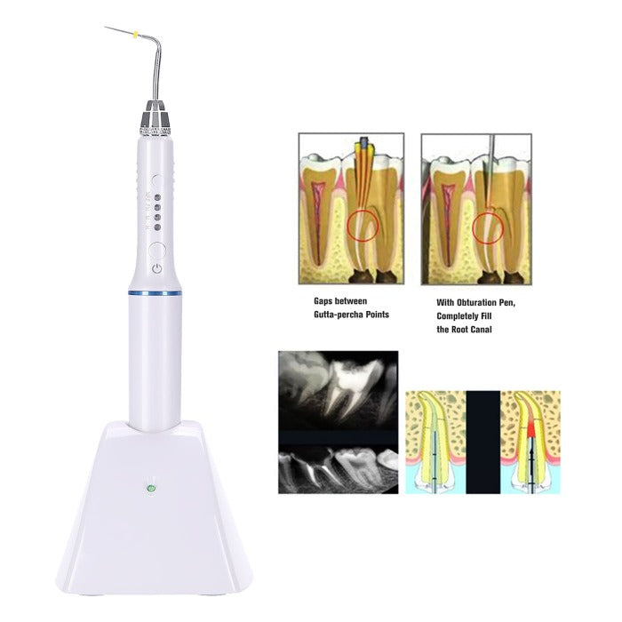 Dental Cordless Gutta Percha Obturation System Endo Heated Pen J1SS 4 Tips-azdentall.com