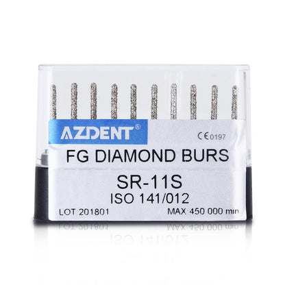 AZDENT FG Diamond Burs SR-11S 10pcs/Box-azdentall.com