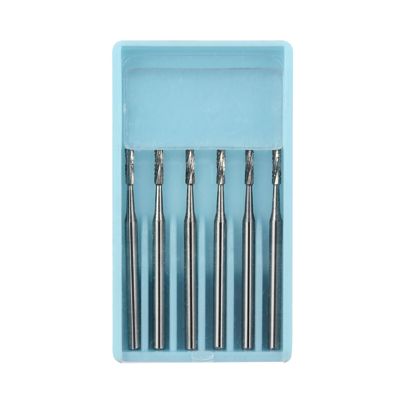 Dental Carbide Bur FG #557 Surgical Length Straight Fissure Crosscut 25mm 6pcs/Box-azdentall.com