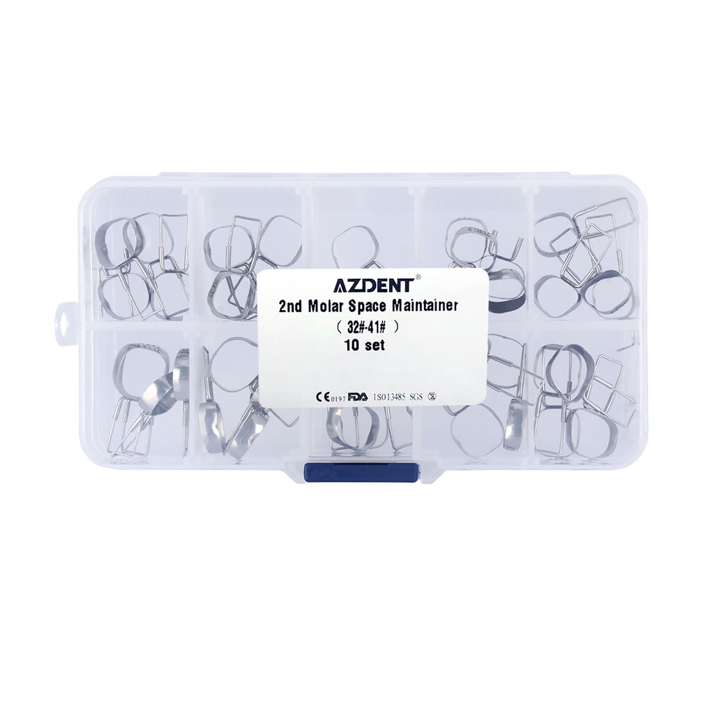 AZDENT Braces Preformed Space Maintainer Brackets Bands Kit & Loop 32#-41# - azdentall.com