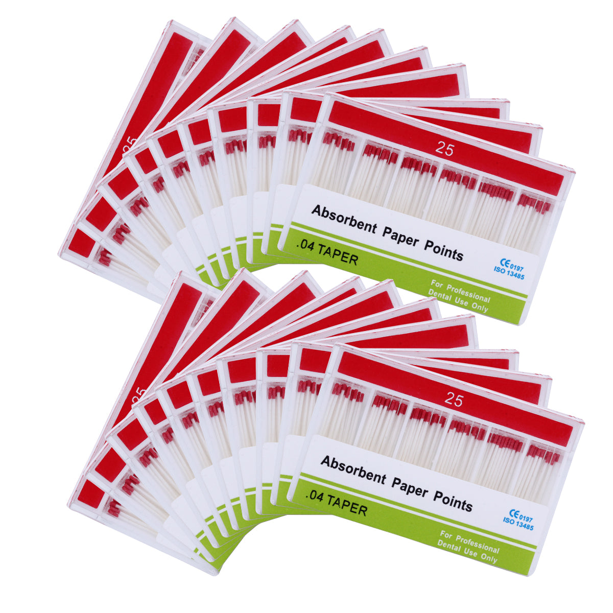 Absorbent Paper Points #15-40 Taper Size 0.04 Color Coded 7 Models 100/Box-azdentall.com