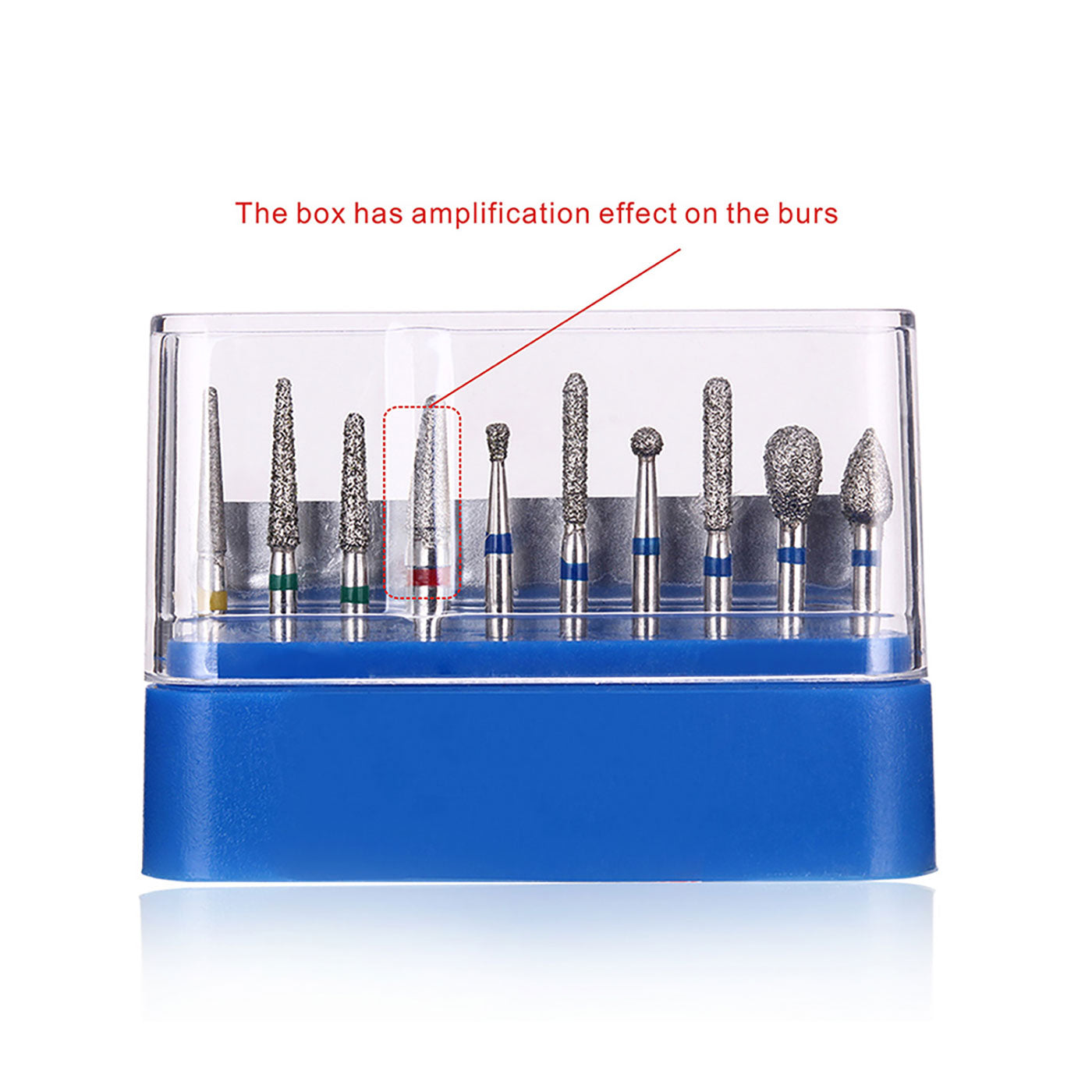 AZDENT Dental Diamond Bur FG-108 Porcelain Shouldered Abutment Polishing Kit 10pcs/Kit-azdentall.com