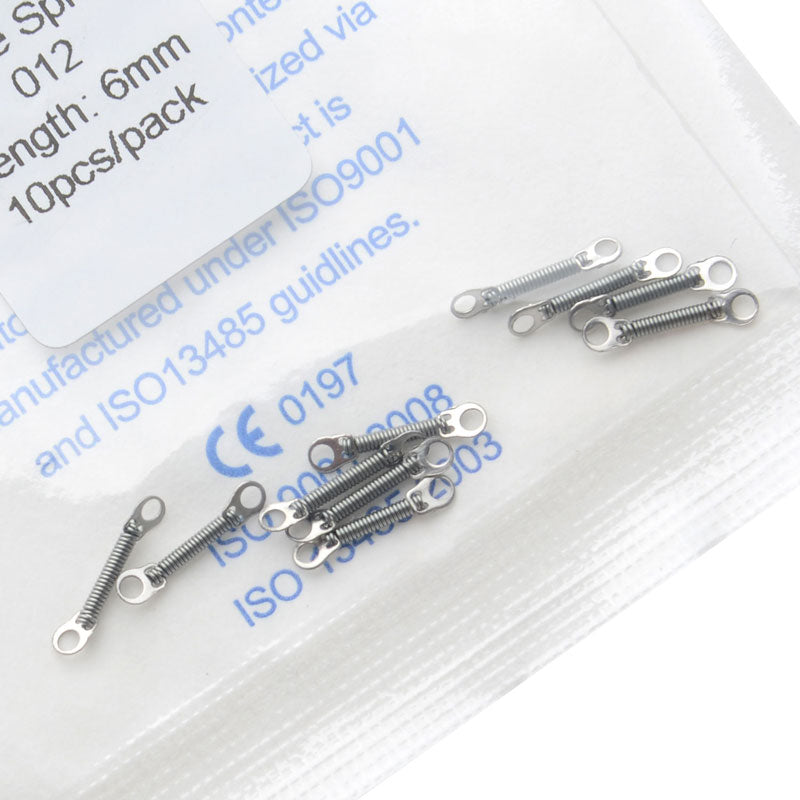 AZDENT Dental Orthodontic Accessory Closed Coil Spring 0.012 6mm 10pcs/Bag - azdentall.com