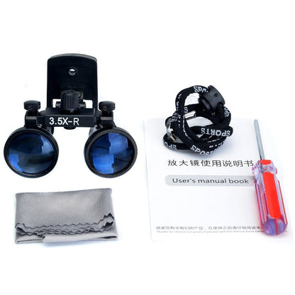 Dental Surgical Medical Binocular Clip Loupes 3.5x Magnification