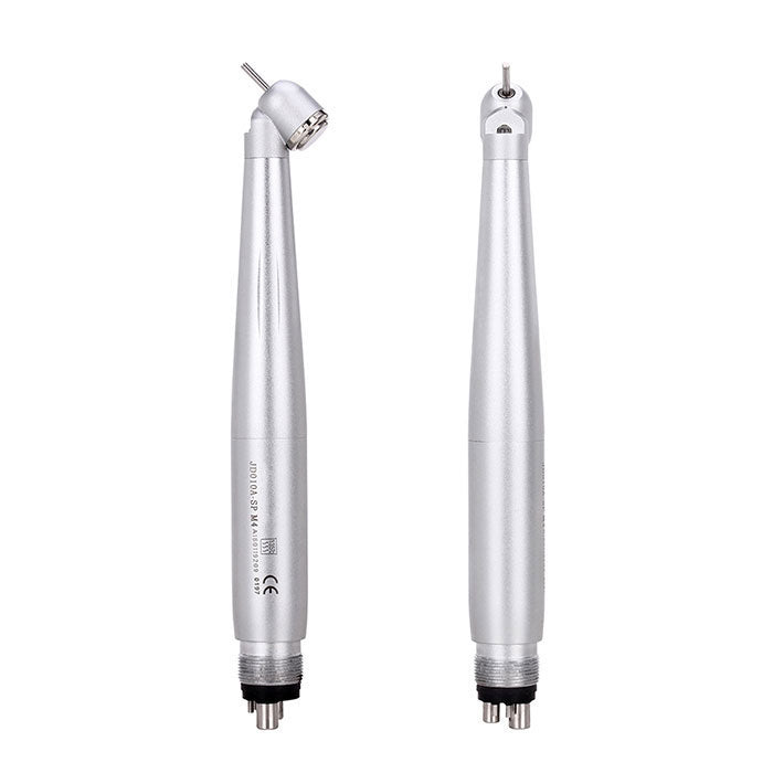 Dental High Speed Handpiece 45 Degree Standard Head Push Button E-Generator LED 2/4 Hole-azdentall.com