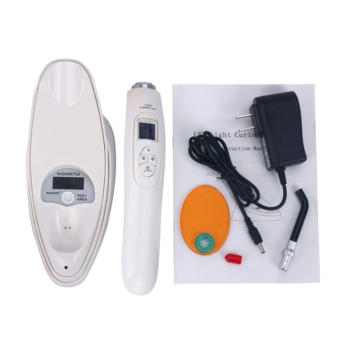 Dental LED Curing Light Built-in Light Meter Function 380-515nm 2000mW/cm² 5W Power - azdentall.com