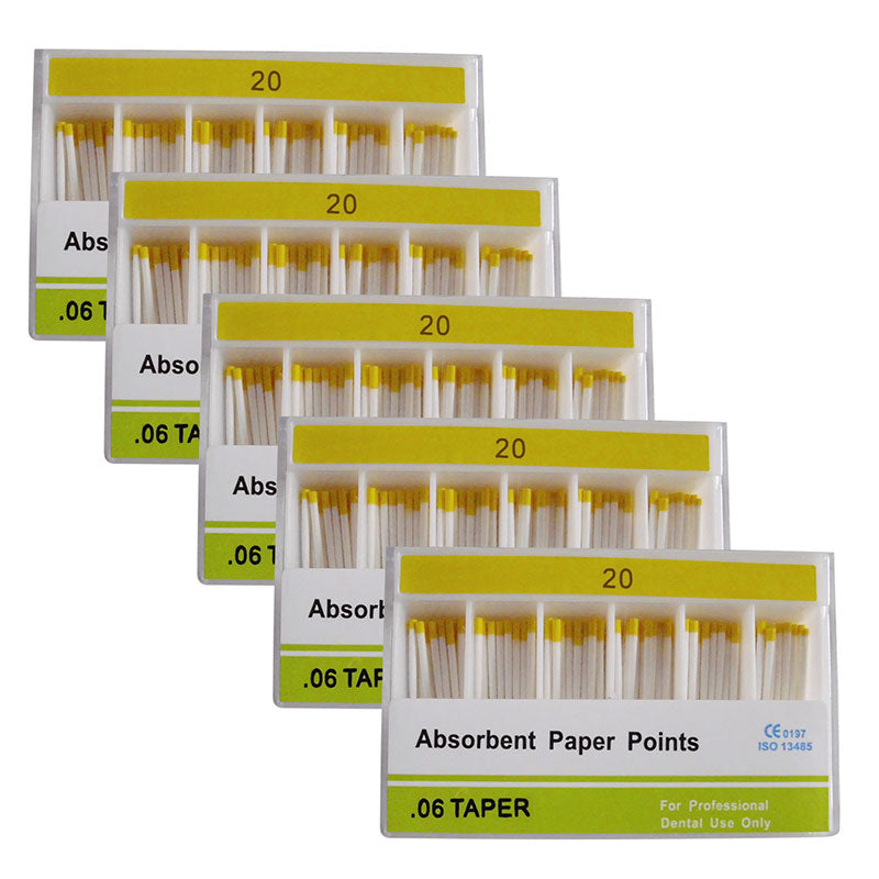 Absorbent Paper Points #15-40 Taper Size 0.06 Color Coded 7 Models 100/Box-azdentall.com