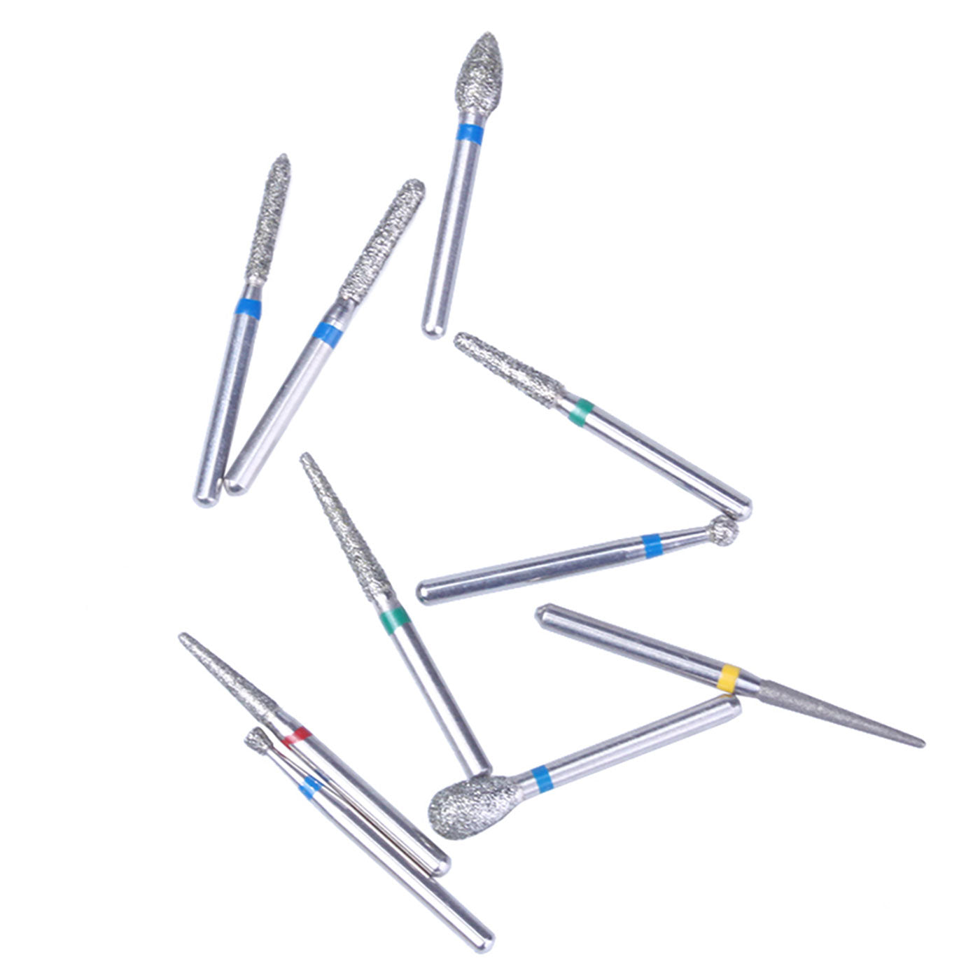 AZDENT Dental Diamond Bur FG-108 Porcelain Shouldered Abutment Polishing Kit 10pcs/Kit-azdentall.com