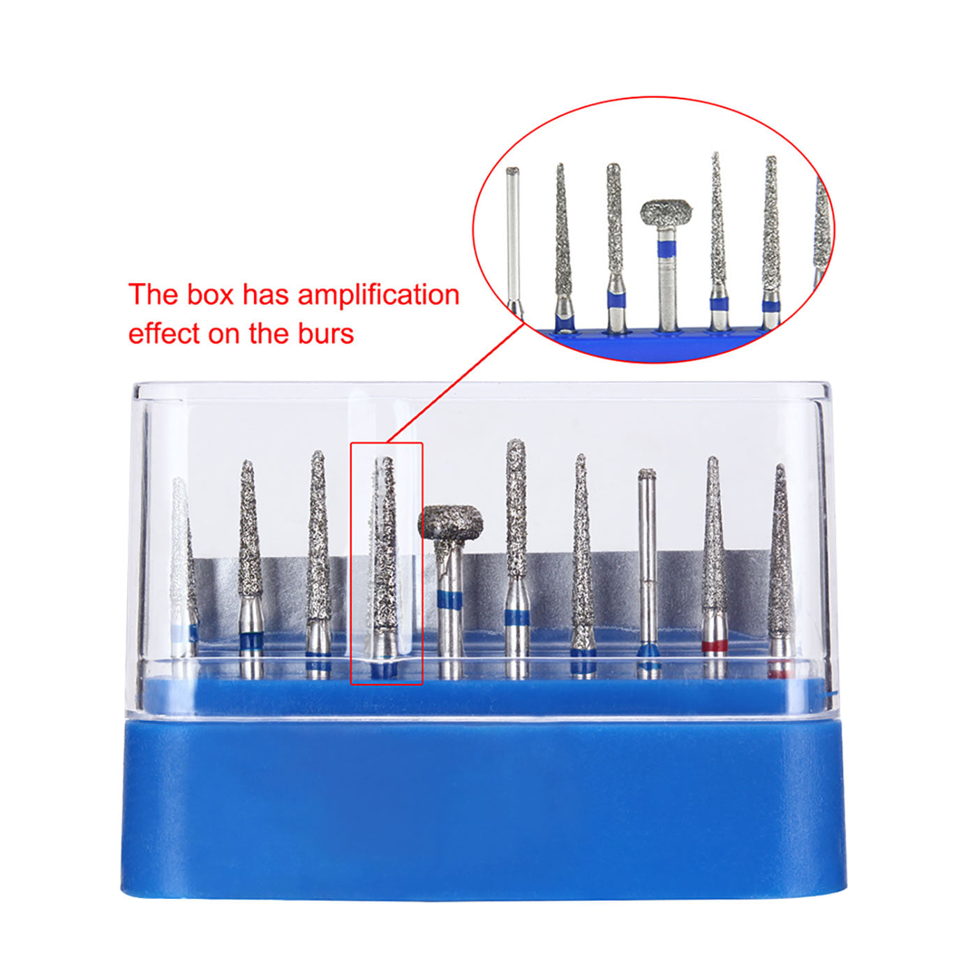 AZDENT Dental Diamond Burs FG-101 For Crown Preparation Anterior Teeth Kit 10pcs/Kit-azdentall.com