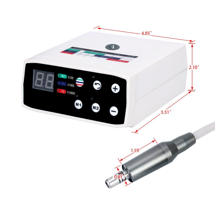 Dental Electric Micro Motor, 4 Hole, LED Brushless Motor, Internal Spray 1:1/1:5/16:1 -azdentall.com