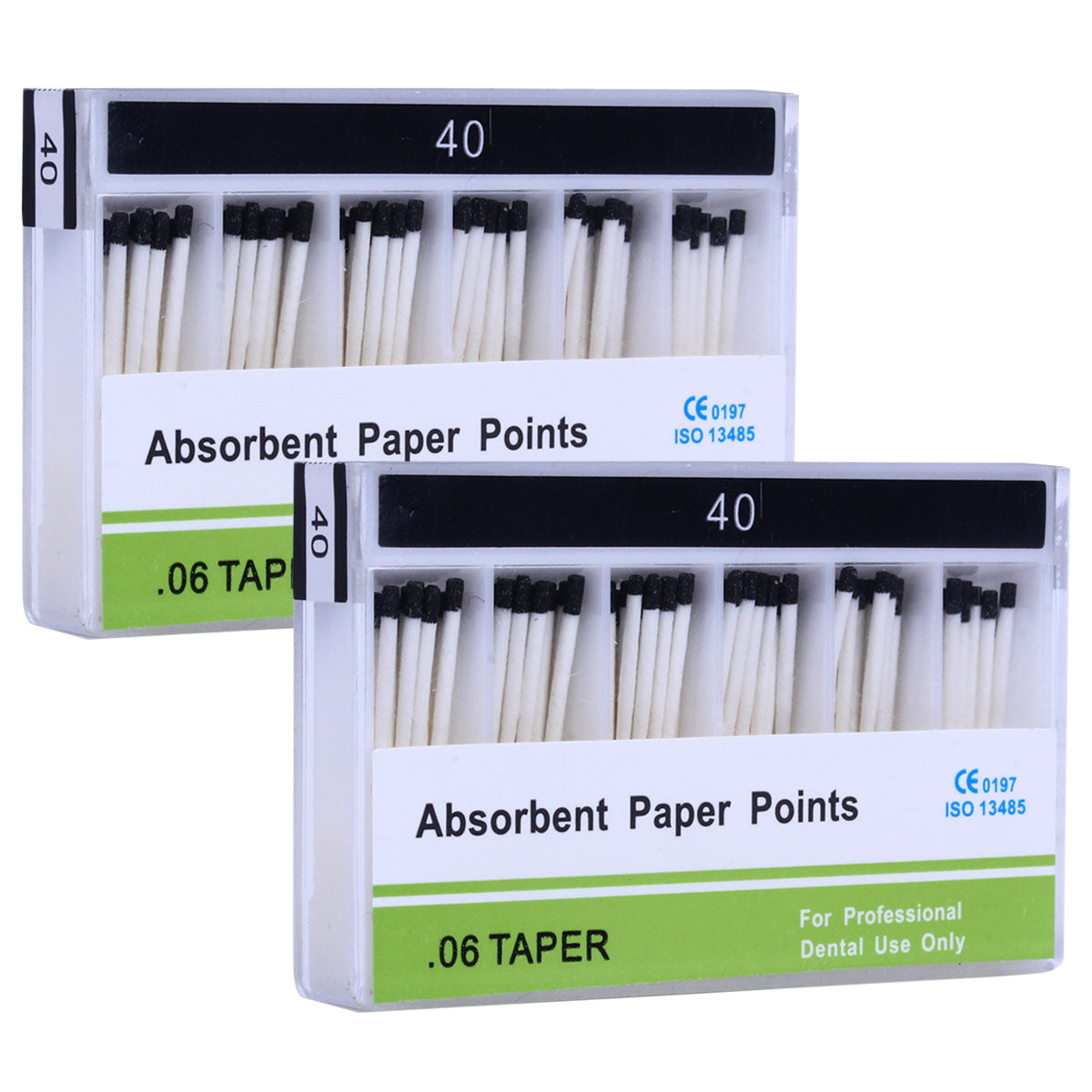 Absorbent Paper Points #15-40 Taper Size 0.06 Color Coded 7 Models 100/Box-azdentall.com