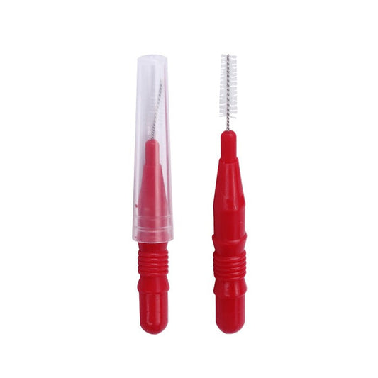 Interdental Brush Floss Sticks Tooth Floss Head Toothpick Cleaning Red 50pcs/Lot - azdentall.com