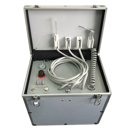 Portable Dental Turbine Machine Dental Delivery Unit Suction System 2/4 Holes