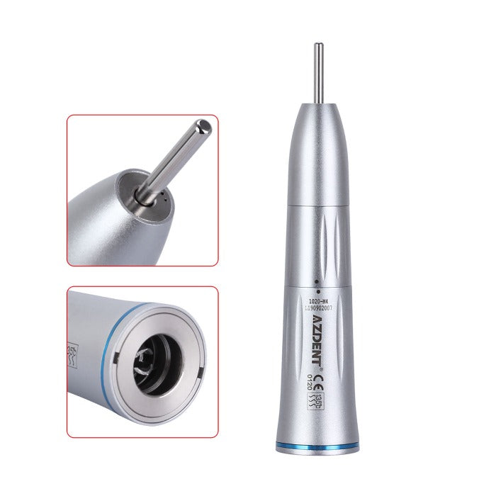 AZDENT 1:1 Dental Slow Speed Straight Nose Cone Handpiece Internal Water - azdentall.com