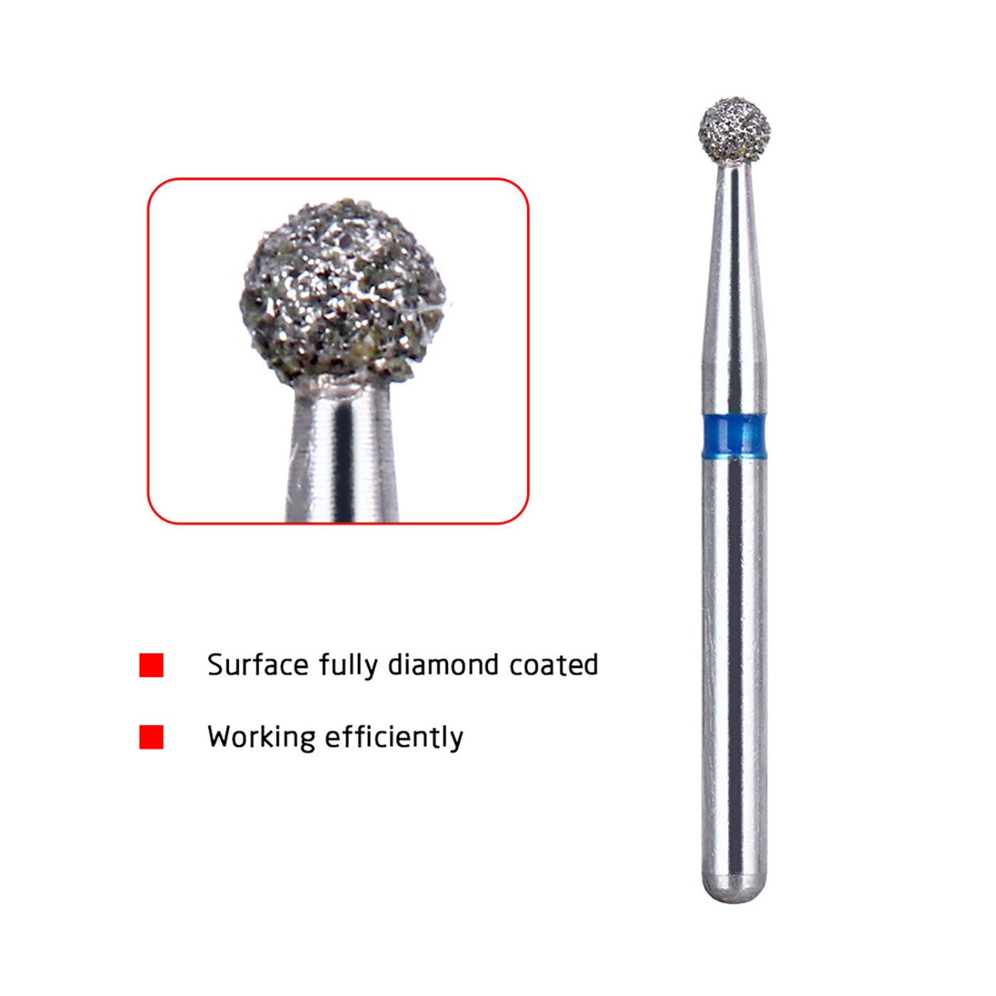 AZDENT Diamond Burs Two Layers 5pcs/Box