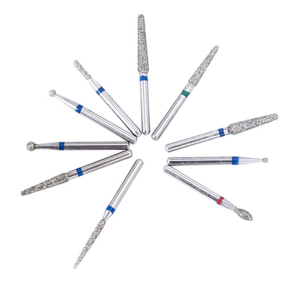 100pcs AZDENT Dental Diamond Burs FG 1.6MM 20 Model/Kit-azdentall.com