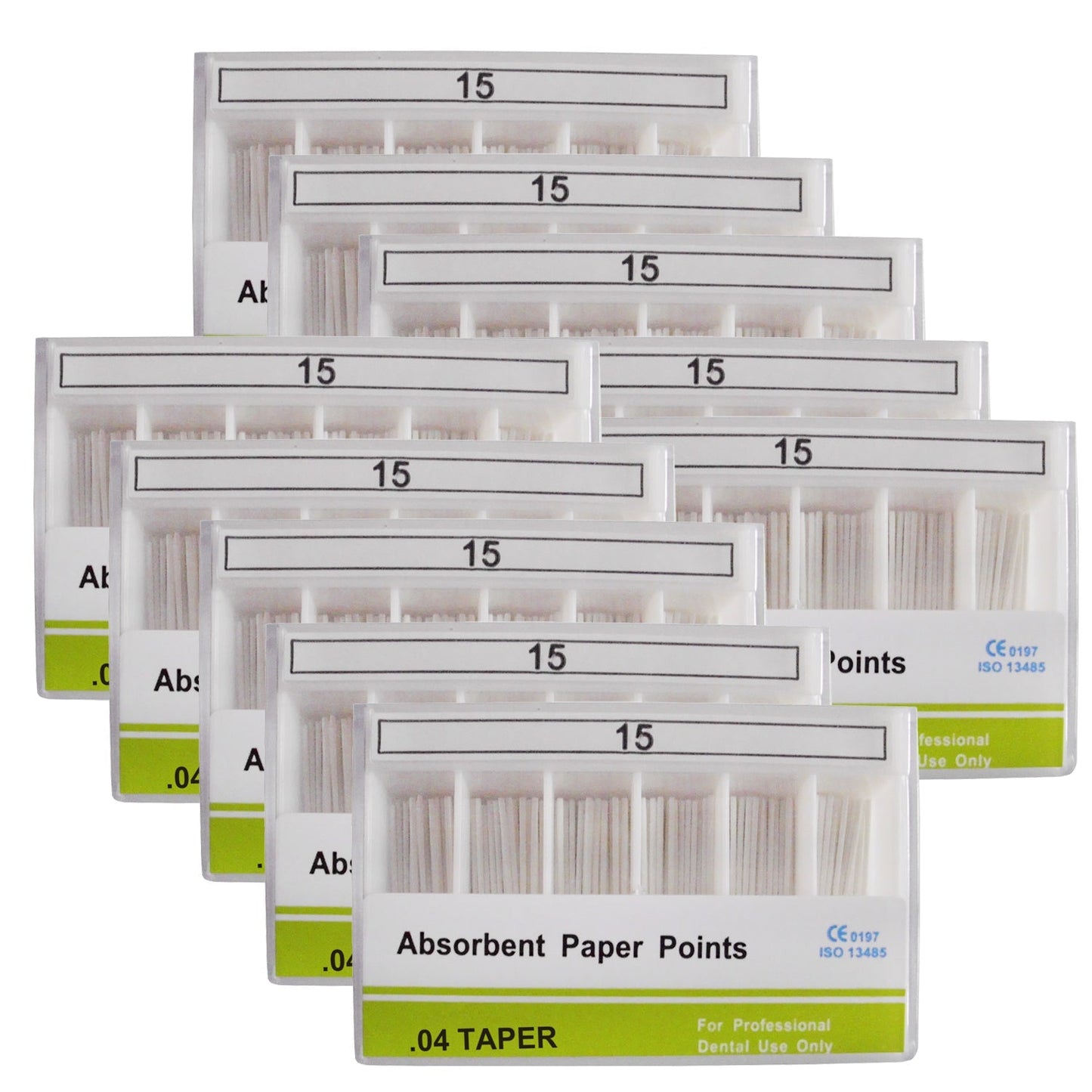 Absorbent Paper Points #15-40 Taper Size 0.04 Color Coded 7 Models 100/Box-azdentall.com