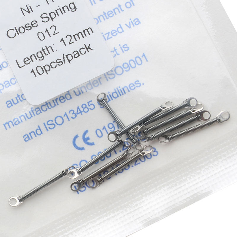 AZDENT Dental Orthodontic Accessory Closed Coil Spring 0.012 12mm 10pcs/Bag - azdentall.com