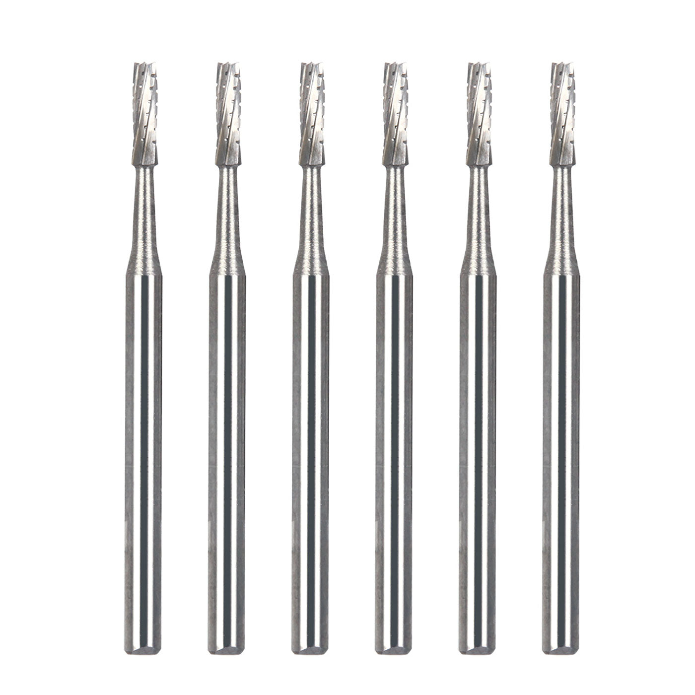 Dental Carbide Bur FG #557 Surgical Length Straight Fissure Crosscut 25mm 6pcs/Box-azdentall.com