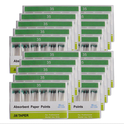 Absorbent Paper Points #15-40 Taper Size 0.06 Color Coded 7 Models 100/Box-azdentall.com