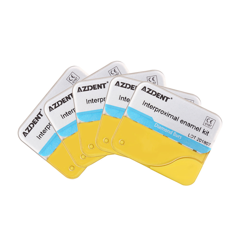 5 Boxes AZDENT Dental Diamond Bur Orthodontic Interproximal Enamel Kit 5pcs/Kit - azdentall.com