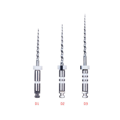 Dental Retreatment Rotary Engine Root Canal NiTi File D1-D3 6pcs/Box-azdentall.com