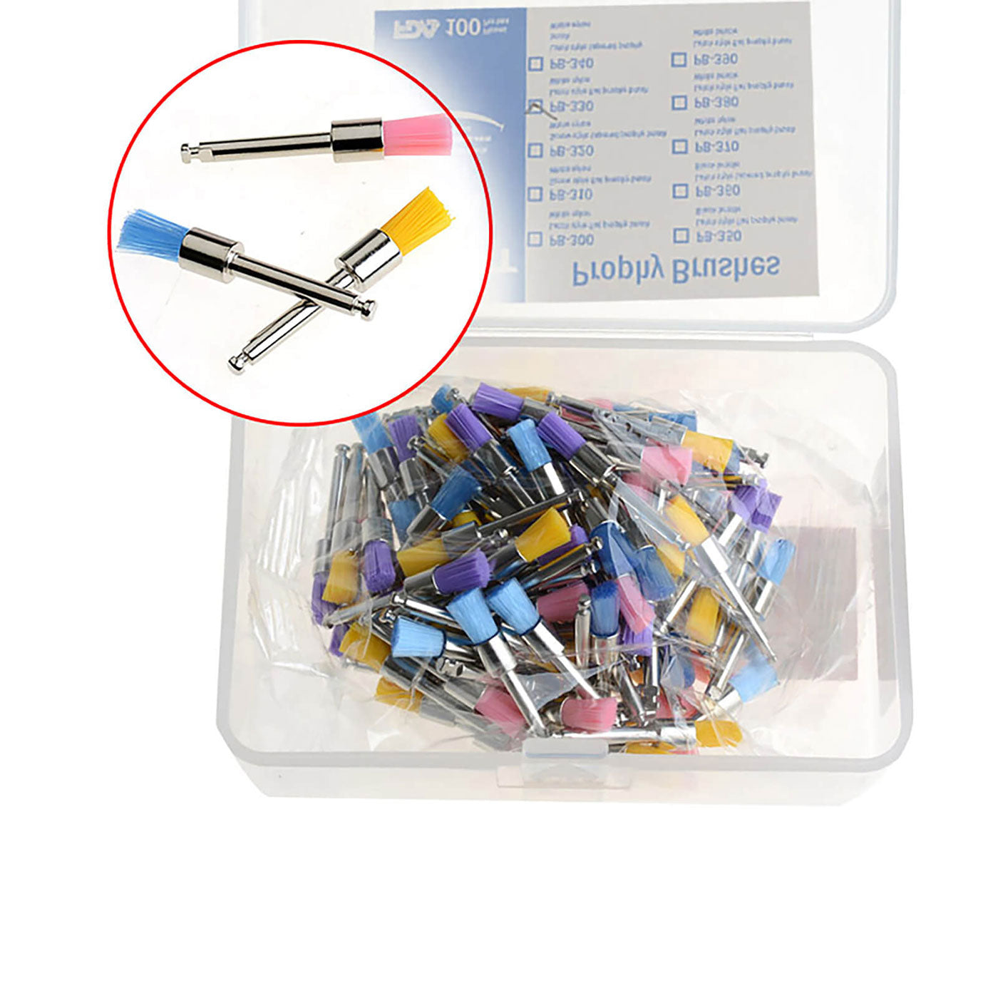 AZDENT Dental Polishing Prophy Brush Nylon 100p/Box-azdentall.com