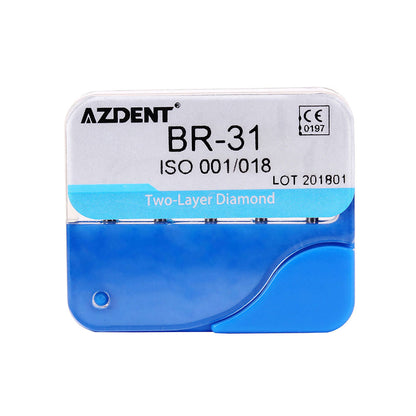 AZDENT Diamond Burs Two Layers 5pcs/Box