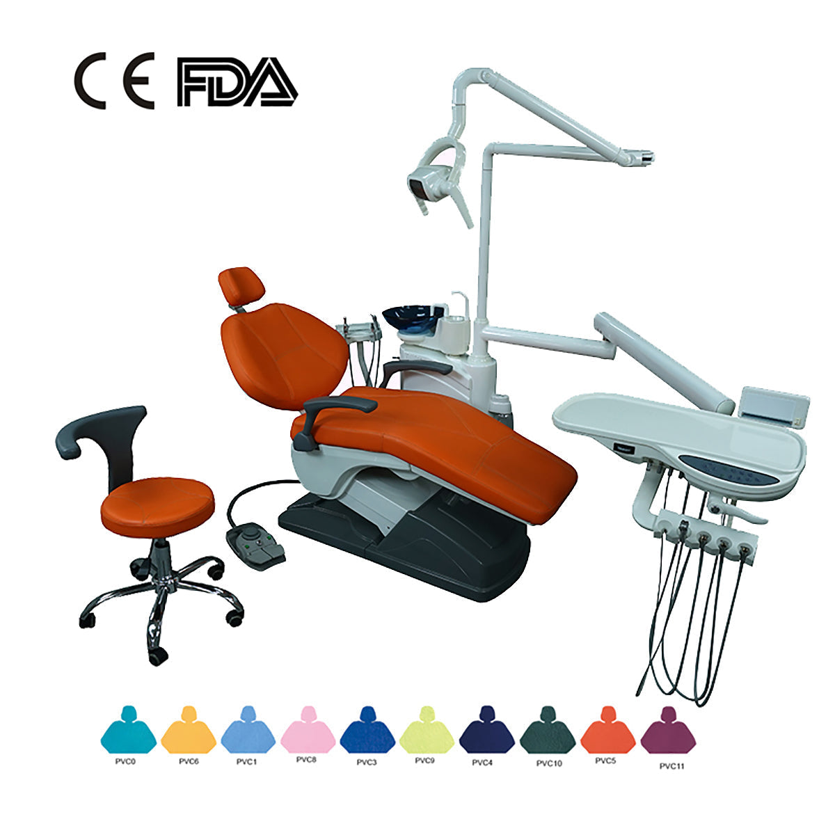 Dental Portable Unite Chair Computer Controlled TJ2688 C3 DC Motor