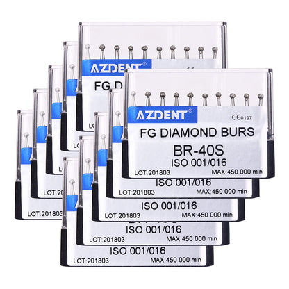 AZDENT FG Diamond Burs BR-40S 10pcs/Box-azdentall.com