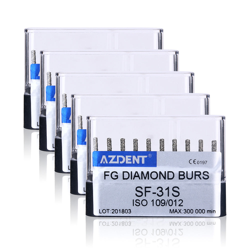 AZDENT FG Diamond Burs SF-31S 10pcs/Box-azdentall.com