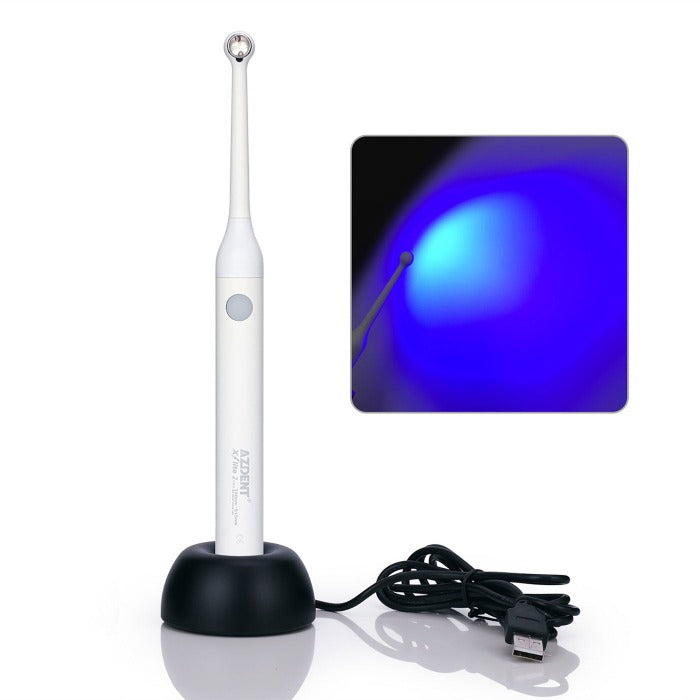 AZDENT LED Curing Light Wireless Wide Spectrum 385-515nm 2300mW/Cm² High Power Easy Operation - azdentall.com