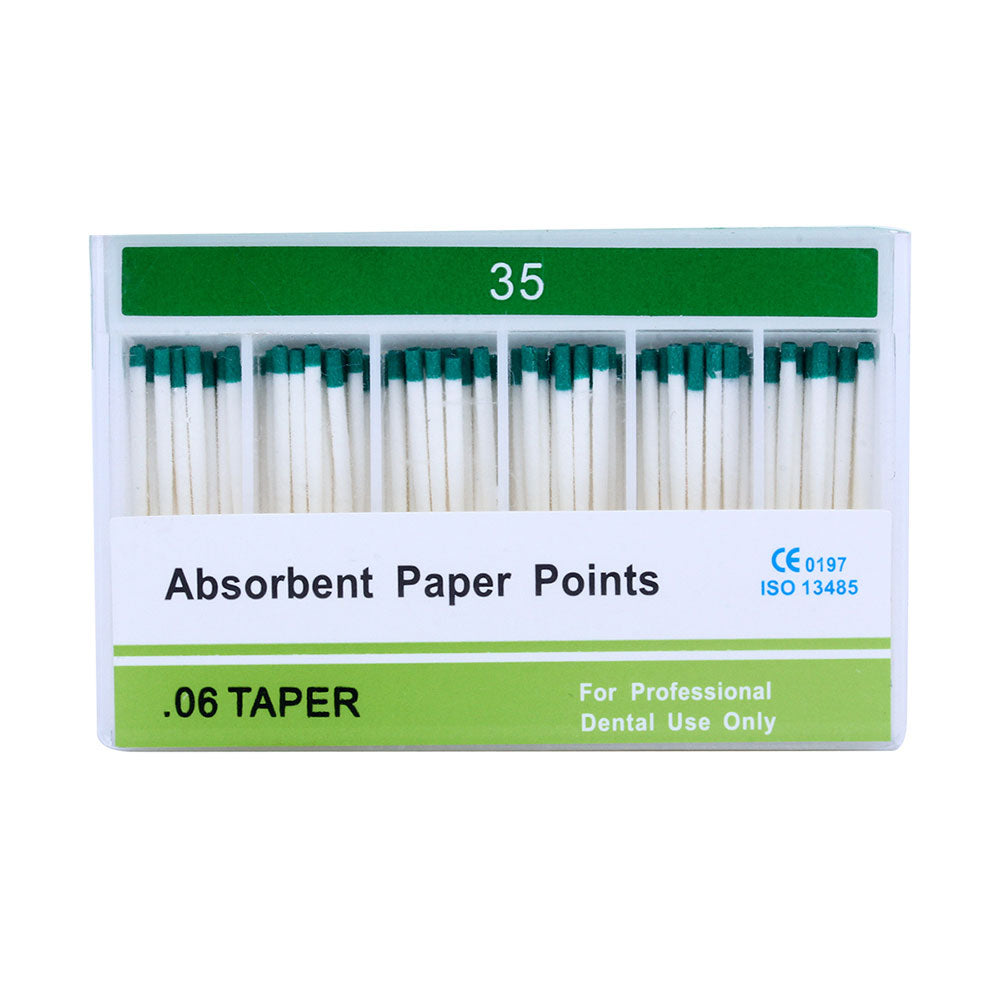 Absorbent Paper Points #15-40 Taper Size 0.06 Color Coded 7 Models 100/Box-azdentall.com