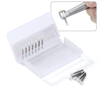 AZDENT Dental Polishing FG Burs Round Shape White Stone 12pcs/Kit-azdentall.com