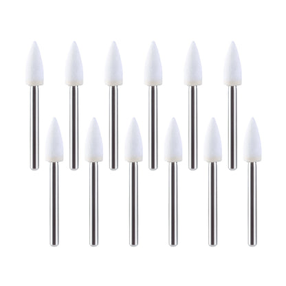 AZDENT Dental Polishing FG Burs Flame Shape White Stone 12pcs/Kit-azdentall.com