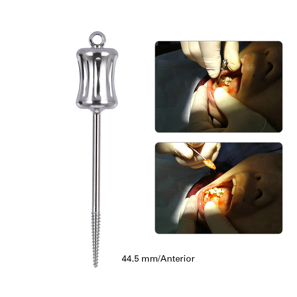 Dental Mini Manual Extractor Apical Root Fragments Drill Long 44.5mm