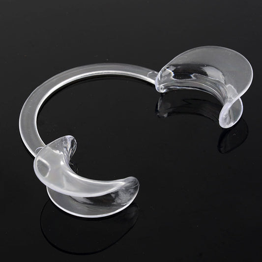 Dental C Type Cheek Retractors Mouth Opener Clear White Medium - azdentall.com